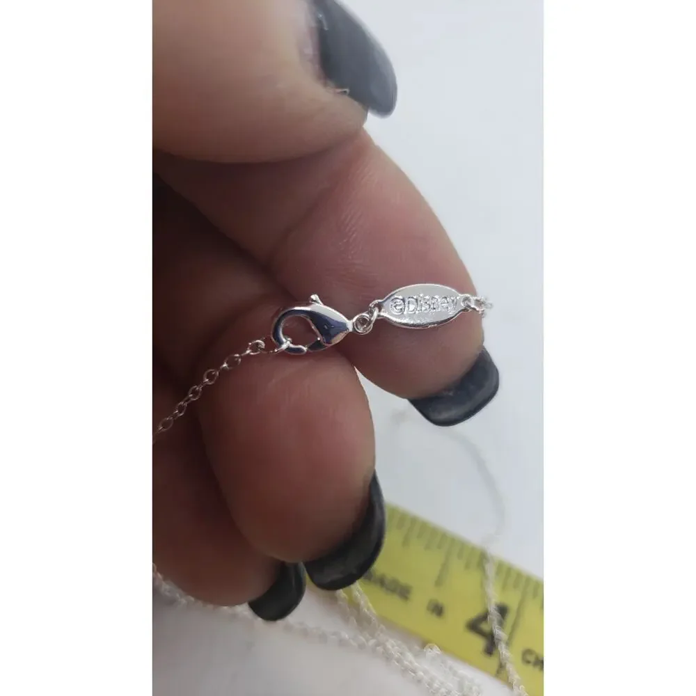 Disney Mickey Mouse & Minnie Mouse Necklace Silverplate Made for Each Other - Picture 5 of 7